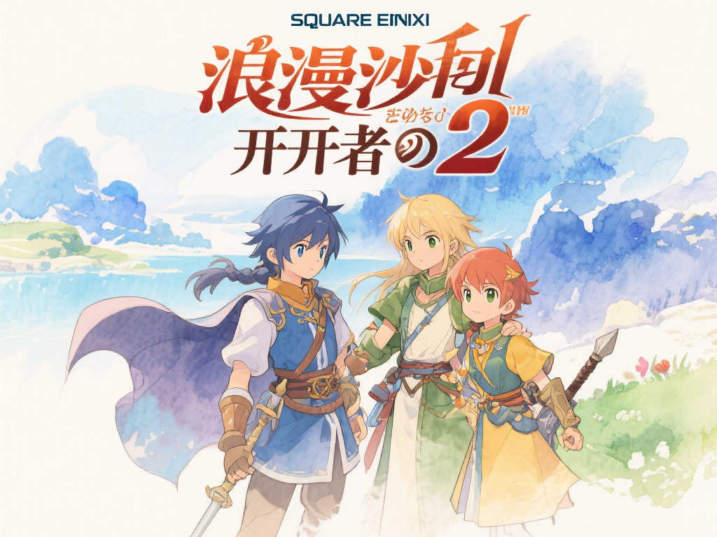 SQUARE ENIX《浪漫沙迦 开拓者2》水彩画风重塑经典之作